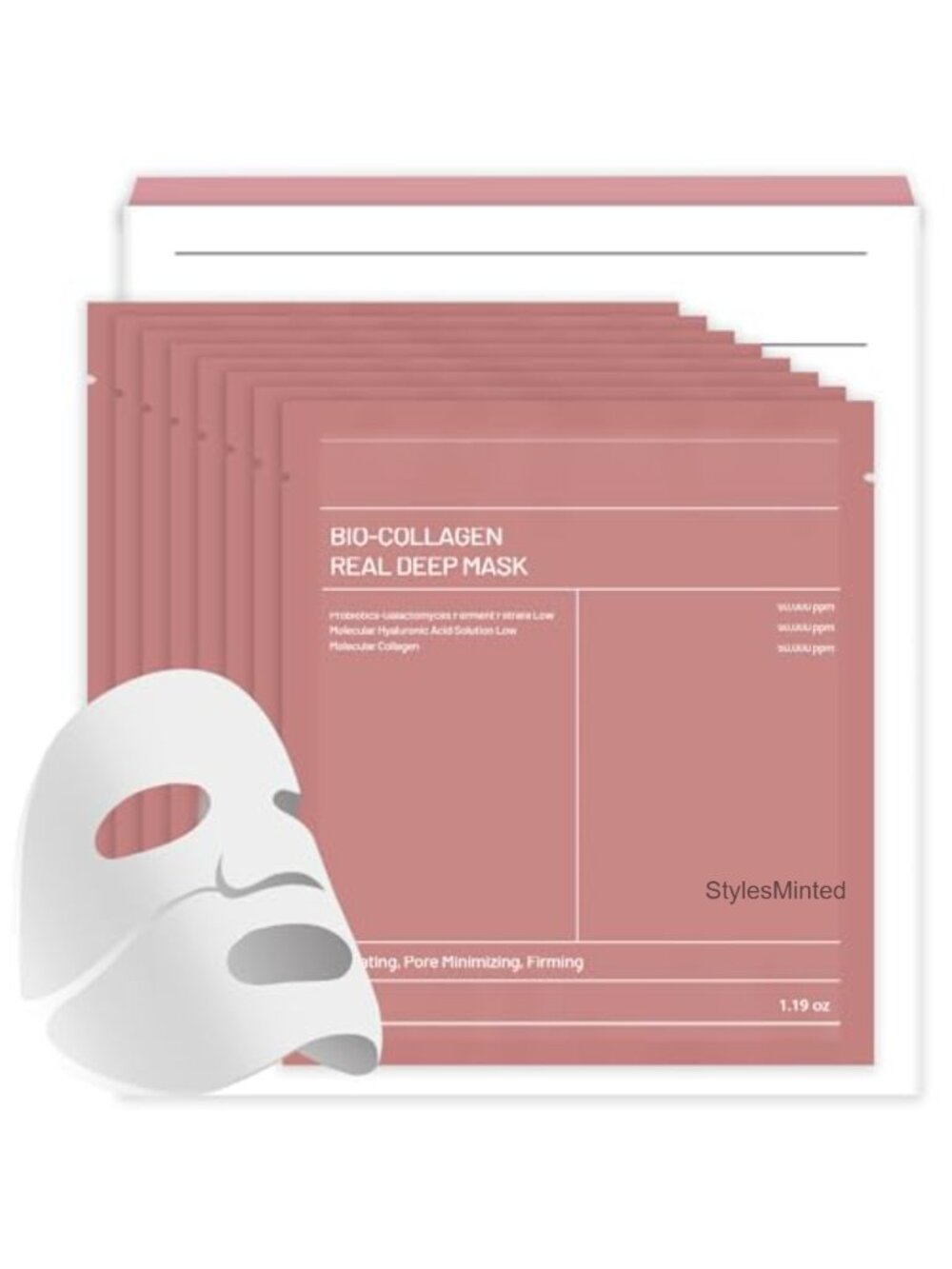 8pcs Collagen Face Mask Hydrogel Overnight Hydration Soothing Firming